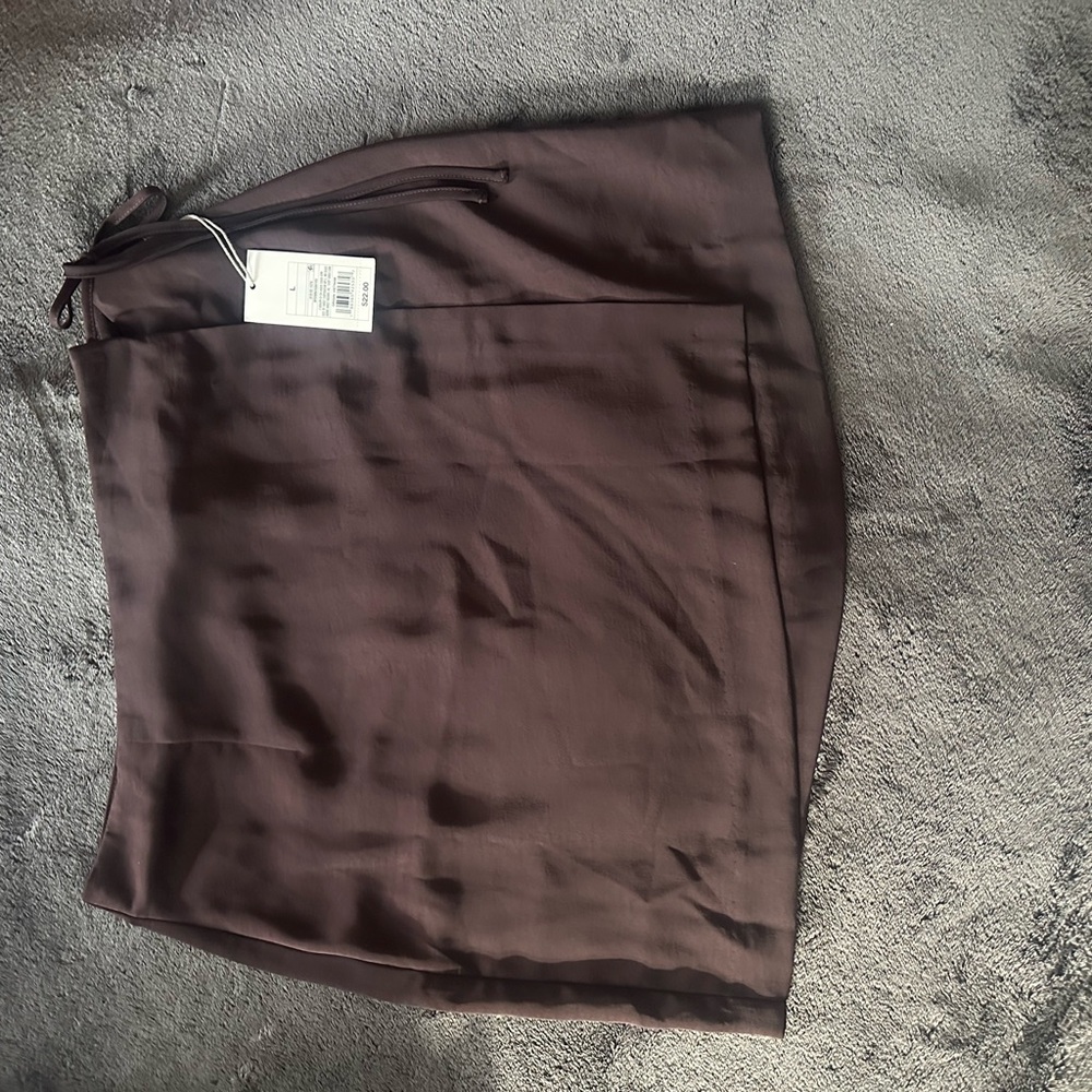 Elegant Brown Women's Wrap Around Skirt